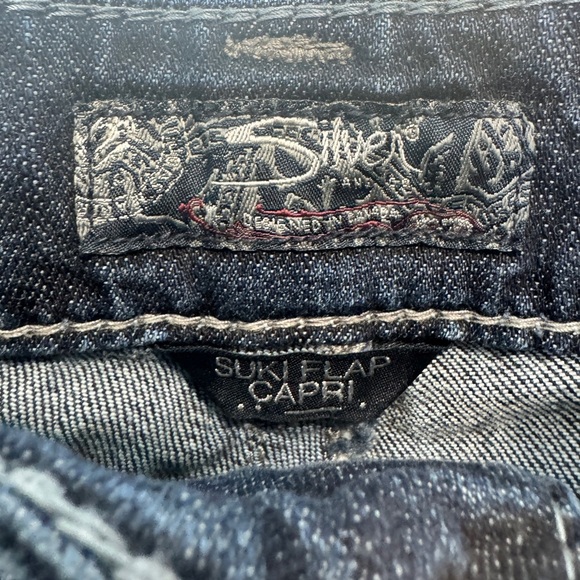 Silver Jeans Suki Flap Capri Blue - Picture 10 of 14